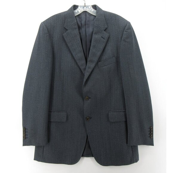 Gieves & Hawkes Sport Coat 40 Blazer Wool Herringbone Jacket Italy * - Picture 1 of 16